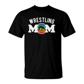 Wrestling Mom Clothing - Retro Wrestling Mom T-Shirt | Mazezy