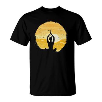 Yoga Sunset Meditation Zen Tank Top T-Shirt | Mazezy