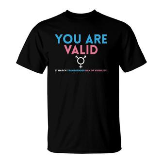 You Are Valid Transgender Day Of Visibility Trans Ally T-Shirt | Mazezy