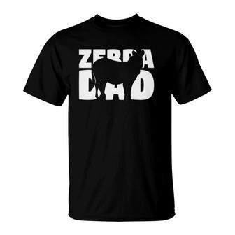 Zebra Lover Gift Zebra Dad Zoo Keeper Animal Father Zebra T-Shirt | Mazezy