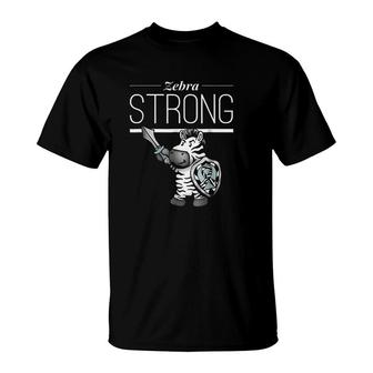 Zebra Strong For Ehlers Danlos Syndrome Awareness T-shirt - Thegiftio UK
