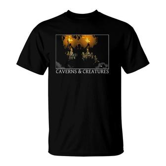 Zombie Attack Caverns & Creatures T-Shirt | Mazezy