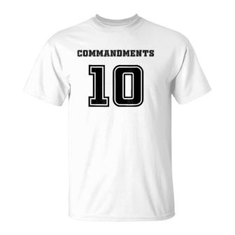 10 Commandments Christian Biblical Gift T-Shirt | Mazezy