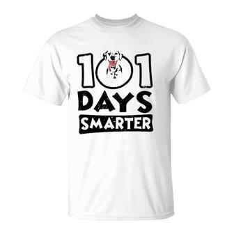 101 Days Smarter Dalmatian Dog Lover T-Shirt | Mazezy UK