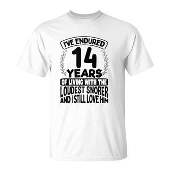 14Th Wedding Anniversary Gifts For Her 14 Years Of Marriage T-Shirt | Mazezy