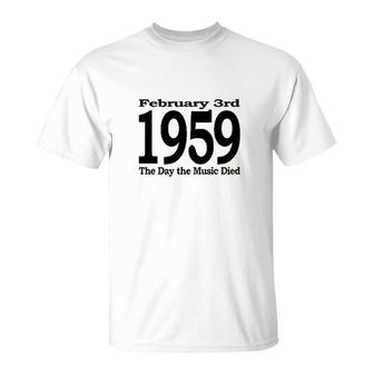 1959 The Day The Music Died Cotton T-Shirt | Mazezy
