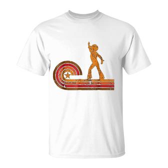 1970s Retro Style Disco Dancer T-Shirt | Mazezy