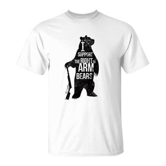 2Nd Amendment - I Support The Right To Arm Bears T-Shirt | Mazezy