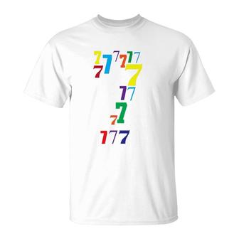 7 Years Old Birthday - 7Th B-Day Number 7 Ver2 T-Shirt | Mazezy