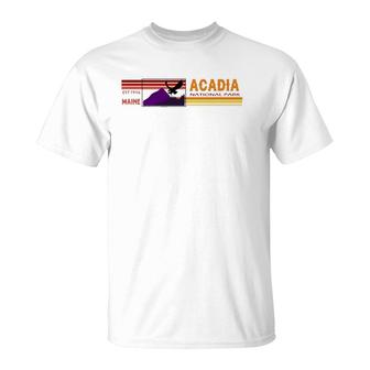 Acadia National Park Retro Gift T-Shirt | Mazezy