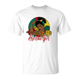 African Girl Africa Woman Africans Flag Black Month History T-Shirt | Mazezy