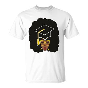 Afro Girl Empowerment Black Girl Graduation Melanin Color T-shirt - Thegiftio UK