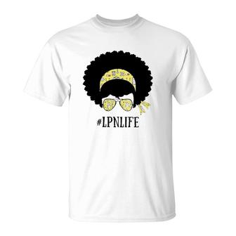 Afro Woman Lpn T-Shirt | Mazezy