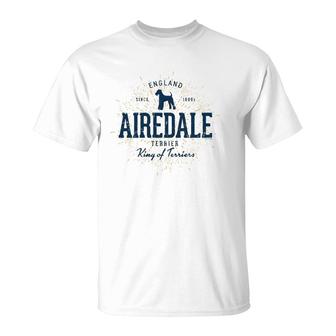 Airedale Terrier Vintage Airedale T-Shirt | Mazezy