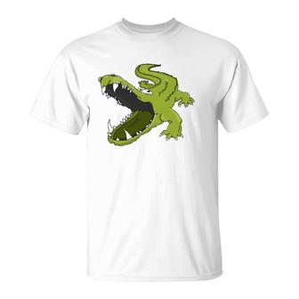 Alligator Crocodile Cartoon Gator Swamp T-Shirt | Mazezy