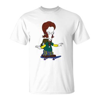 American Dad Skateboarding Roger T-Shirt | Mazezy