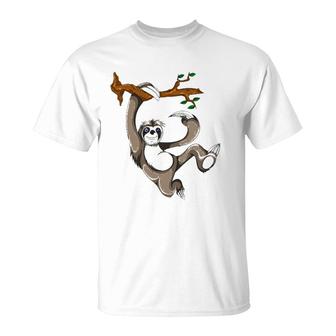 Animal Lover Zoo Keeper Gift Idea Sloth T-Shirt | Mazezy