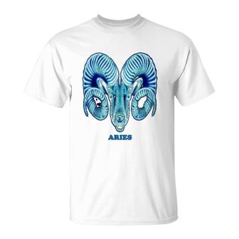Aries Astrology Zodiac Sign Horoscope Design T-Shirt | Mazezy AU