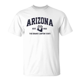 Arizona Az Usa Vintage State Athletic Style Gift T-Shirt | Mazezy
