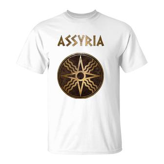 Assyria Symbol Of Shamath The Ancient Sun God T-Shirt | Mazezy