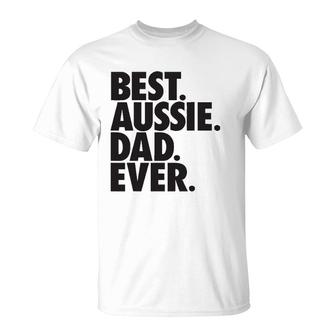 Aussie Dad - Australian Shepherd Dog Dad Gift T-Shirt | Mazezy