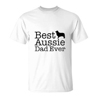 Australian Shepherd Best Aussie Dad T-Shirt | Mazezy