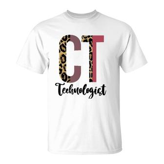 Ayyo Funny Leopard Ct Tech Radiology Technician Technologist T-Shirt | Mazezy