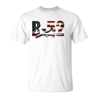 B-52 Stratofortress Bomberus American Flag T-Shirt