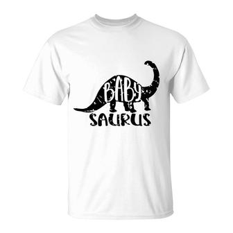 Baby Saurus Distressed Dinosaur Kid T-Shirt - Seseable