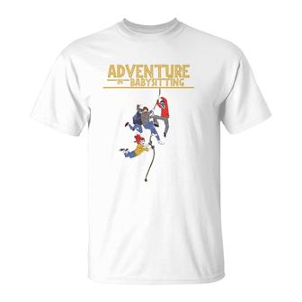 Babysitter Nanny Adventure Babysitting Journey T-Shirt | Mazezy