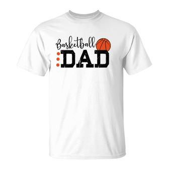 Basketball Dad Sport Lovers Happy Father's Day T-Shirt | Mazezy