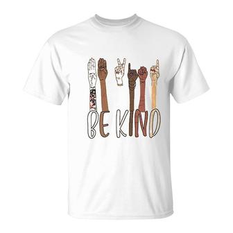 Be Kind Sign Language T-Shirt | Mazezy