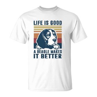 Beagle Gifts For Men Women Beagle Dog Mom Dad Beagle T-Shirt | Mazezy UK