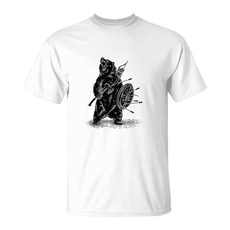Bear Warrior Polar Bear T-Shirt | Mazezy