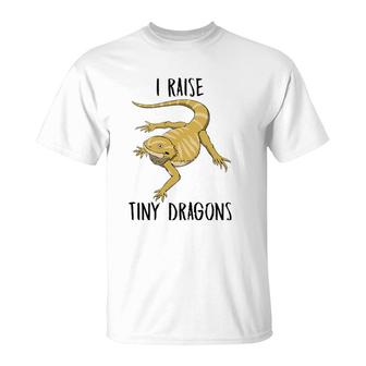 Bearded Dragon Quote Tiny Dragons Lizard Pullover T-Shirt | Mazezy