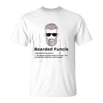 Bearded Funcle Funny Uncle Definition T-Shirt | Mazezy