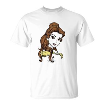 Beauty & The Beast Belle Ballgown Portrait Premium T-Shirt | Mazezy