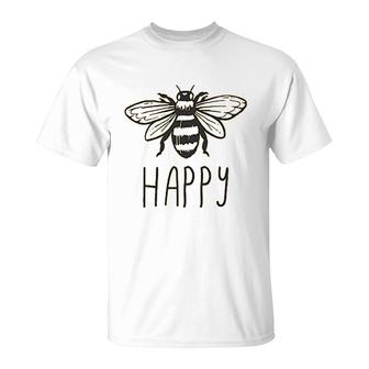 Bee Happy T-Shirt | Mazezy