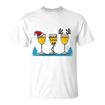 Beer In Wine Glass Funny Christmas Gifts Beer Lover T-Shirt - Thegiftio UK