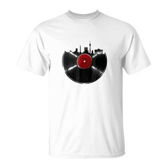 Berlin Vinyl Dj Techno Music T-Shirt | Mazezy
