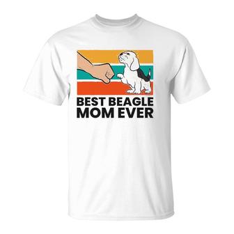 Best Beagle Mom Ever Mother Of Beagle Dog T-Shirt | Mazezy