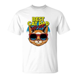 Best Cat Dad Ever Cat Lovers T-Shirt | Mazezy