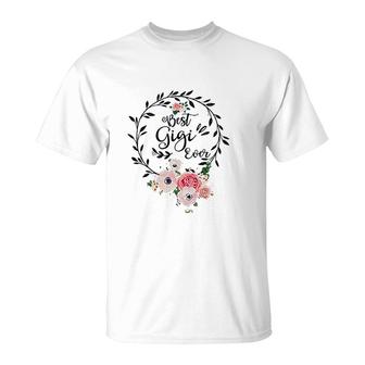 Best Gigi For Women Gift Floral Flower T-Shirt | Mazezy