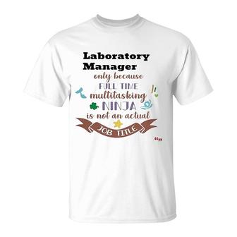 Best Laboratory Manager T-Shirt | Mazezy