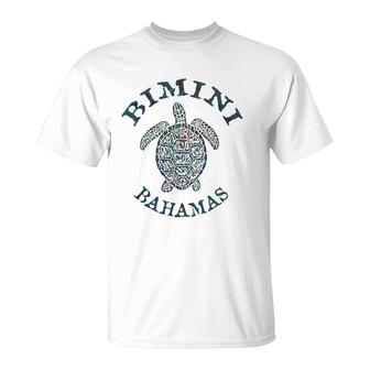 Bimini Bahamas Sea Turtle T-Shirt | Mazezy