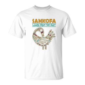 Black History Sankofa African Bird Learn From The Past T-Shirt | Mazezy AU
