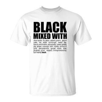 Black Mixed With Proud Expressions T-Shirt | Mazezy