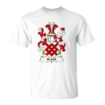 Blake Coat Of Arms - Family Crest T-Shirt | Mazezy