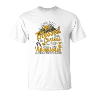 Blessed Are The Curious National Parks T-Shirt | Mazezy