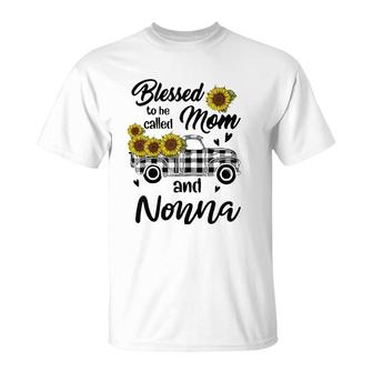 Blessed To Be Called Mom And Nonna Funny Mother Day's T-Shirt | Mazezy